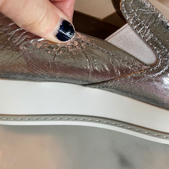 MiuMiu Metallic Platform Sneakers - Picture 7 of 8